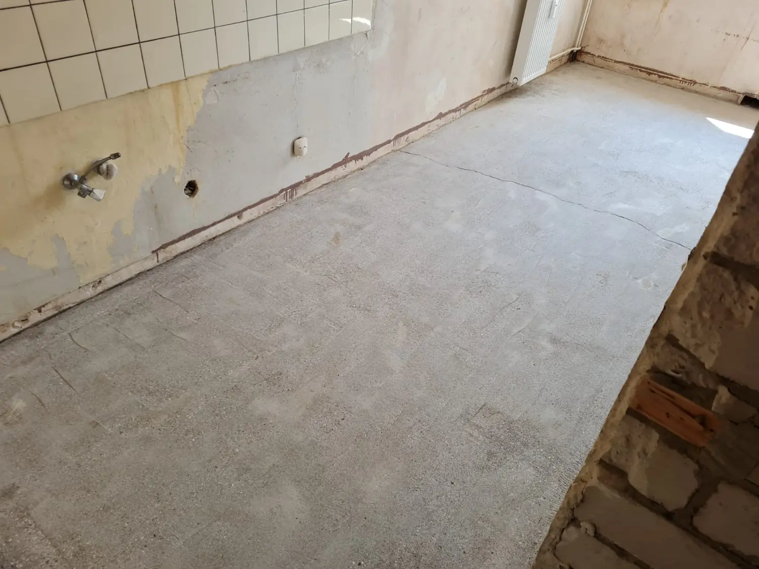 Bodenfläche eines Sanierungsprojekts der EST GmbH