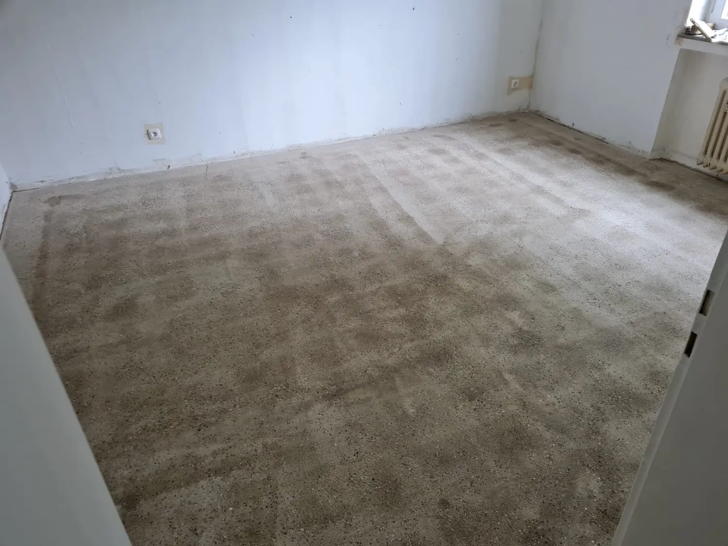 Wohnraum – Bodenaufbau – Zustand nach der Bearbeitung